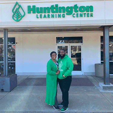 GIF: Huntington Learning Center exterior and interior with Renee and Donald Lee and their daughters