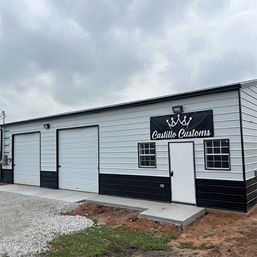 IMAGE: Front of Castillo Customs auto shop