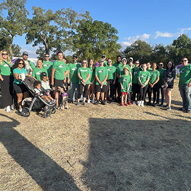 IMAGE: Texell employees and family members at the Walk to End Alzheimer's event